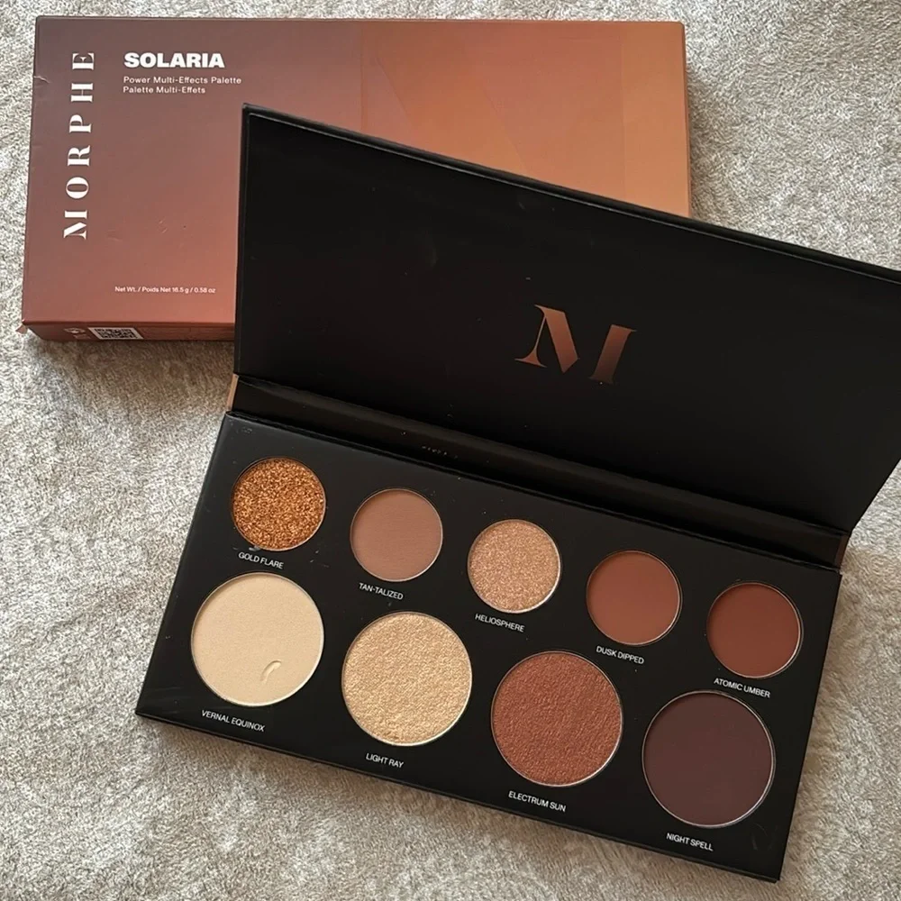 Brand New Morphe Solaria Power Multi-Effects Eyeshadow Palette Matte Shimmers